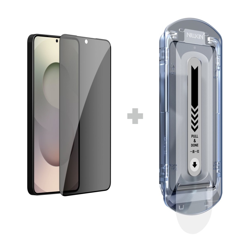 Nillkin edzett üveg 0.25mm Guardian 2.5D Samsung Galaxy S26 fekete (applikátorral)