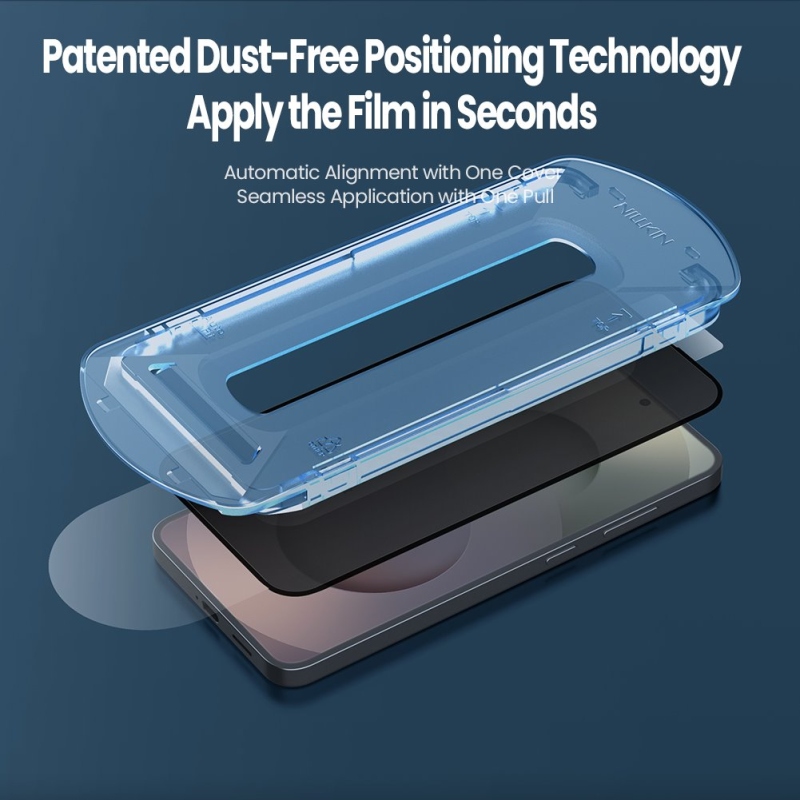 Nillkin edzett üveg 0.25mm Guardian 2.5D Samsung Galaxy S26 fekete (applikátorral)