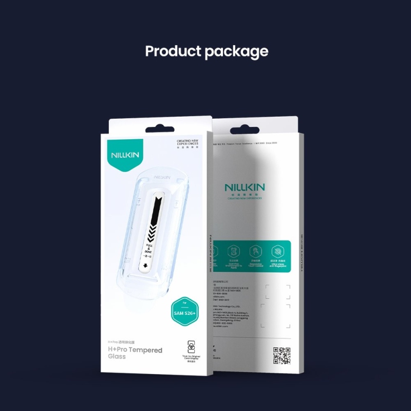 Nillkin edzett üveg 0.2mm H+ PRO 2.5D Samsung Galaxy S26+ készülékhez (applikátorral)