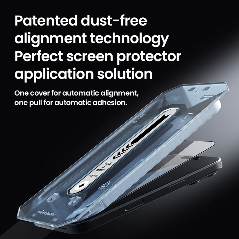 Nillkin edzett üveg 2.5D CP+ PRO fekete Apple iPhone 16 Pro Max készülékhez (applikátorral)