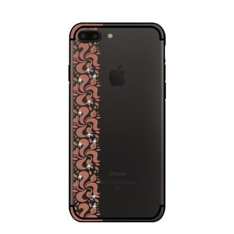 Nixi zselés tok csipke motívummal iPhone 8 Plus és iPhone 7 Plus készülékhez - barna