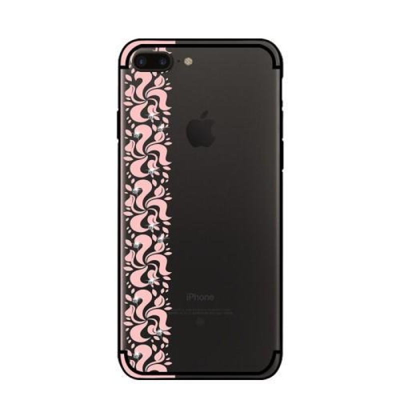 Nixi zselés tok csipke motívummal iPhone 8 Plus és iPhone 7 Plus készülékhez - rózsaszín