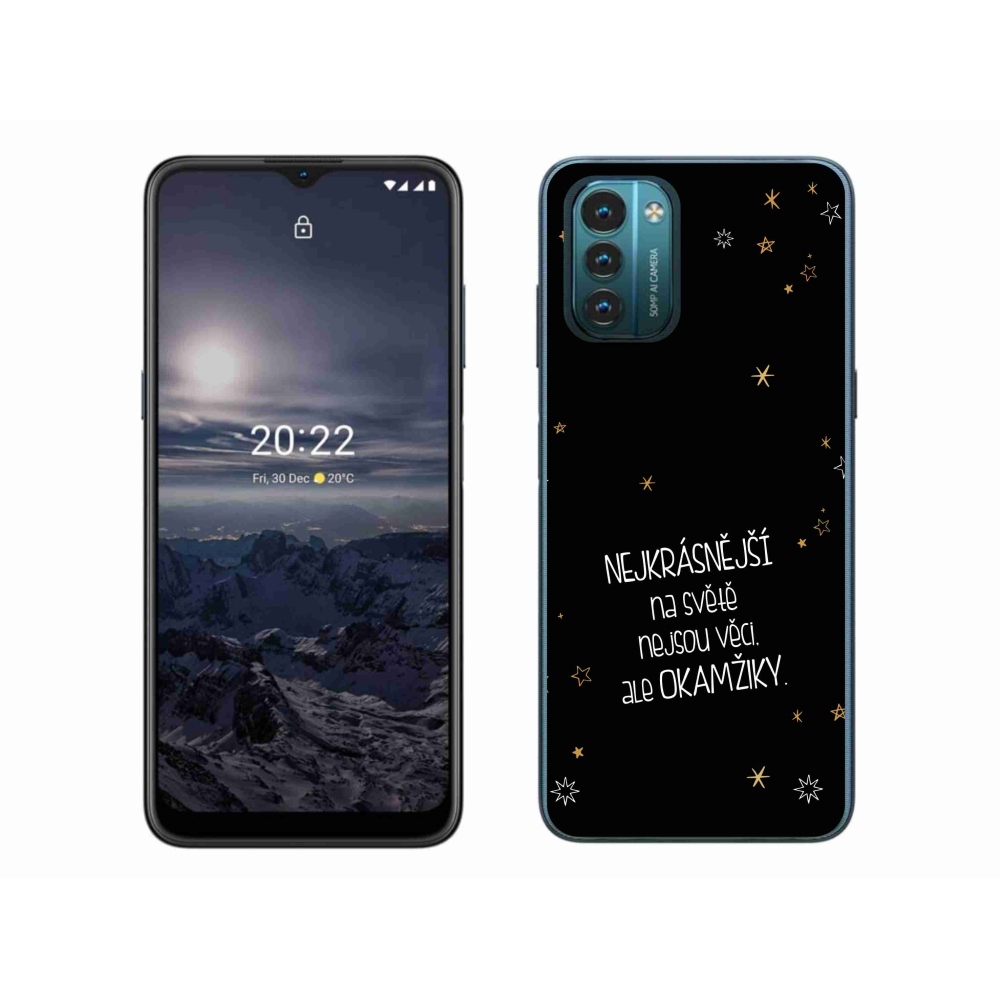 Zselés borítás mmCase a Nokia G11/G21 készülékhez - idézem 4 fekete háttér