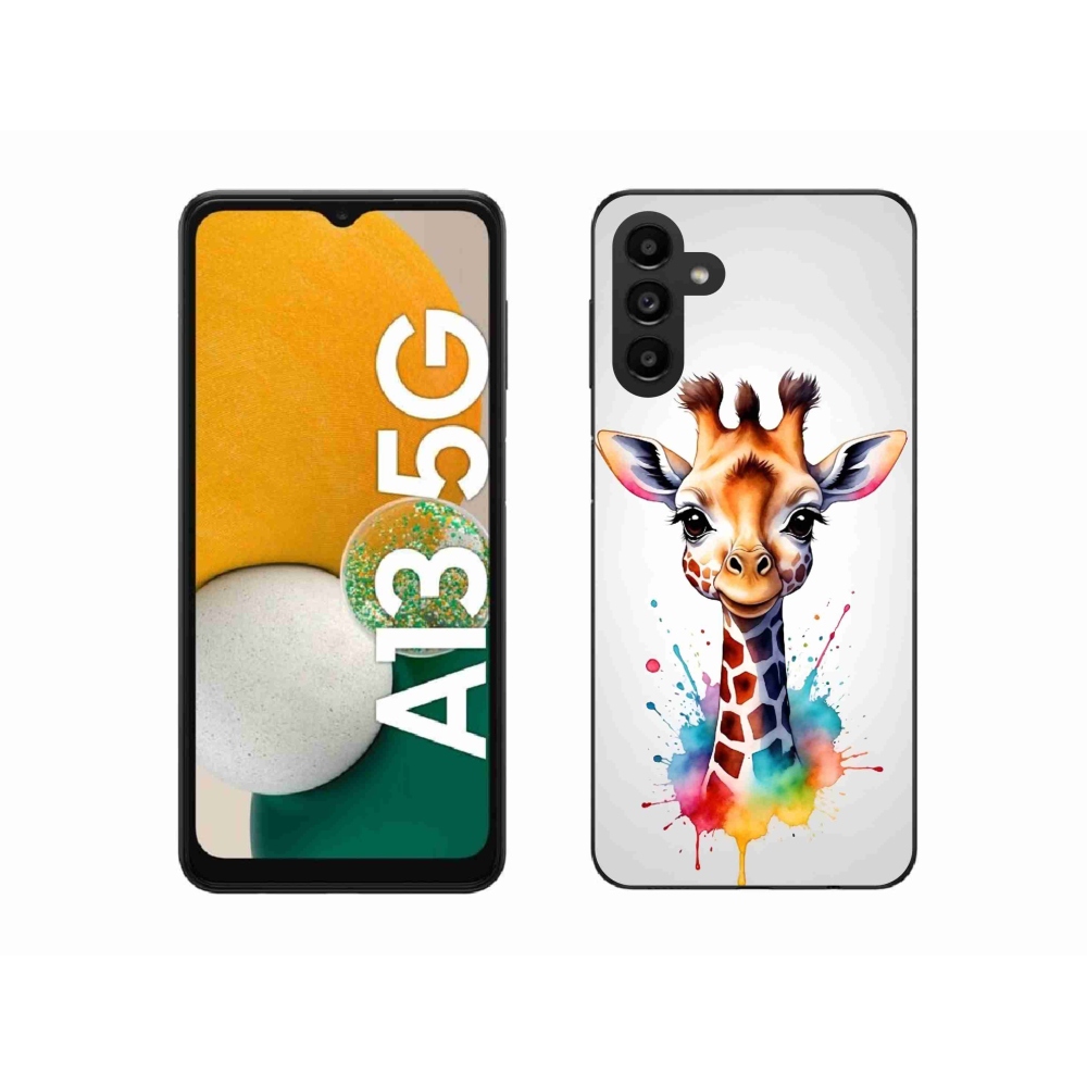 Gél védőhuzat mmCase Samsung Galaxy A13 5G - zsiráf 1