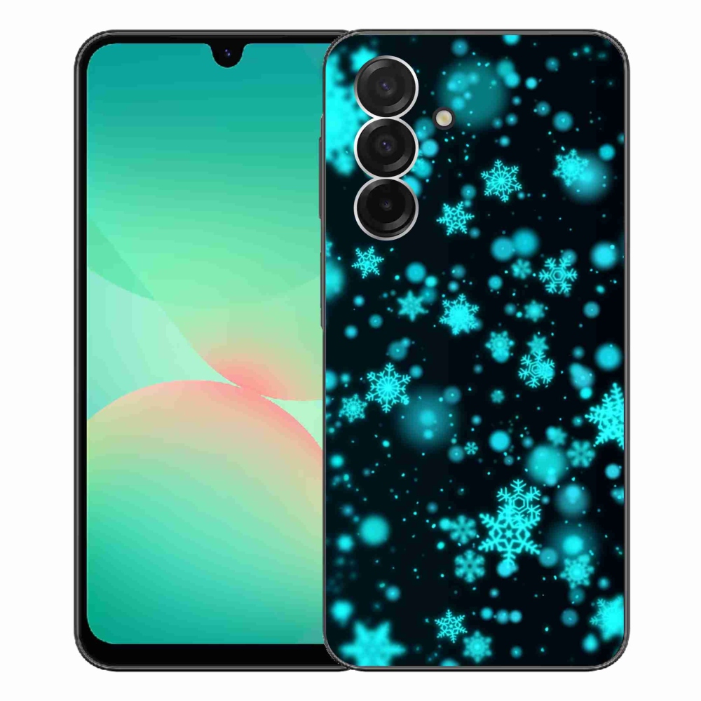 Gél védőhuzat mmCase Samsung Galaxy A26 5G - hópelyhek 1