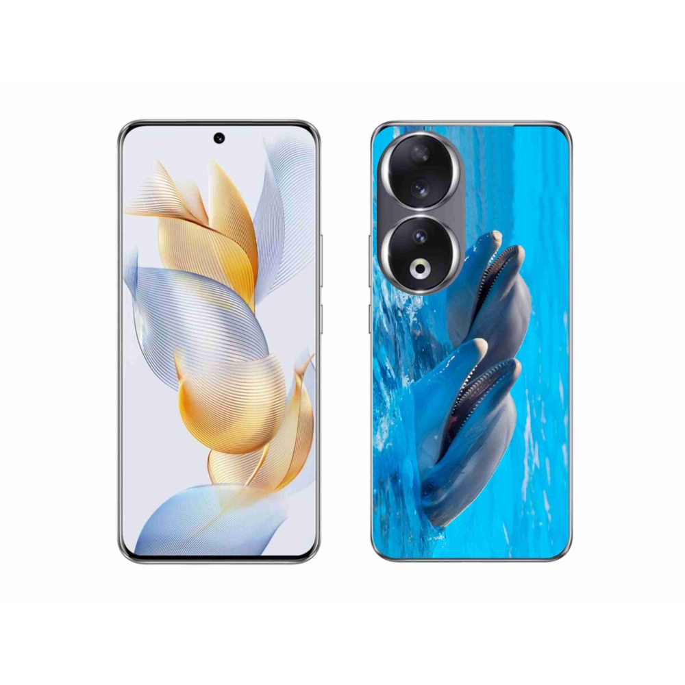 Zselés borítás mmCase Honor 90 - delfinek számára