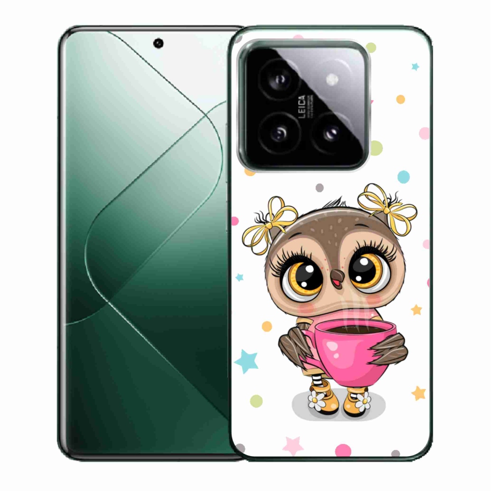 Gél borító mmCase a Xiaomi 14-hez - rajzfilm bagoly