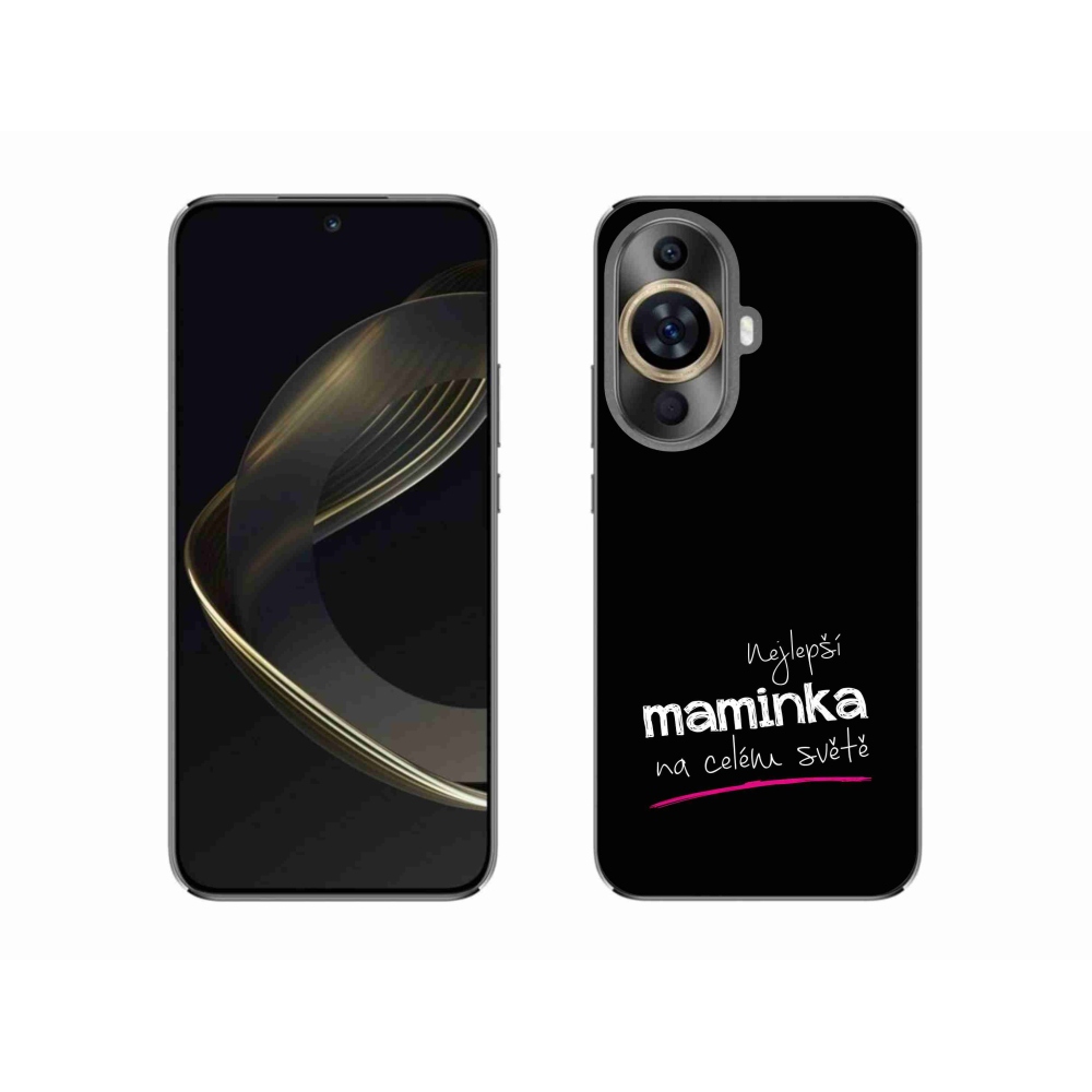 Gél borító mmCase a Huawei Nova 11 - legjobb anya 4 fekete háttérrel