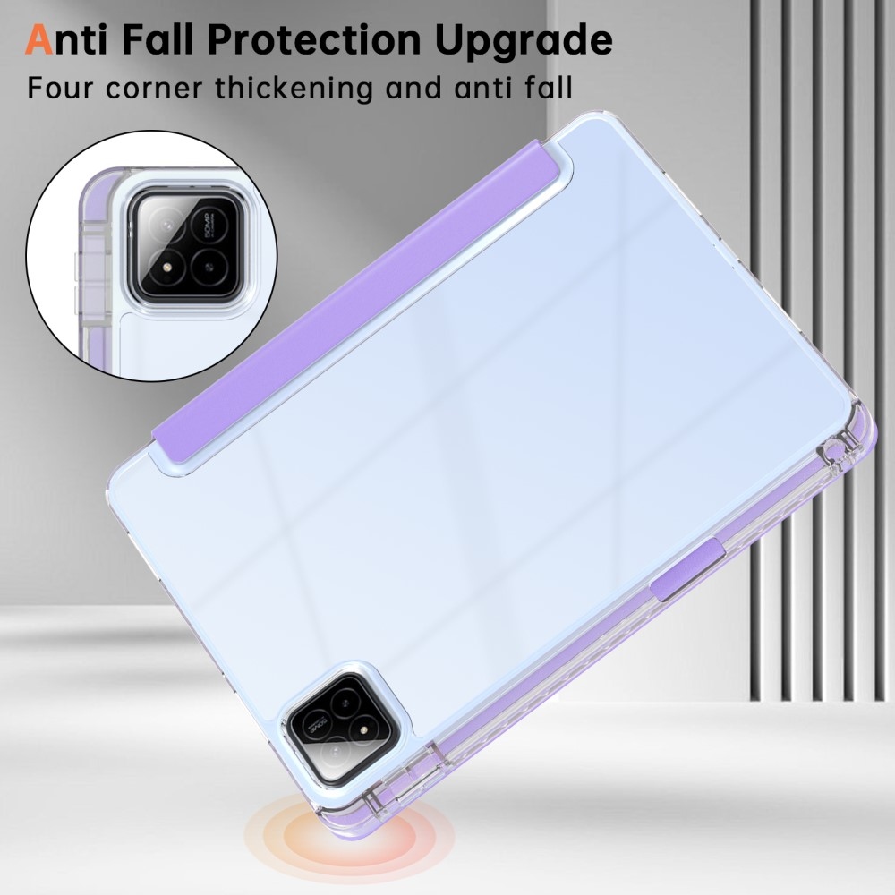 Origami intelligens pozicionáló tok Xiaomi Pad 7/7 Pro tablethez - világos lila