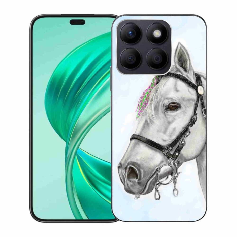 Zselés borítás mmCase a Honor X8b készülékhez - fehér ló 1