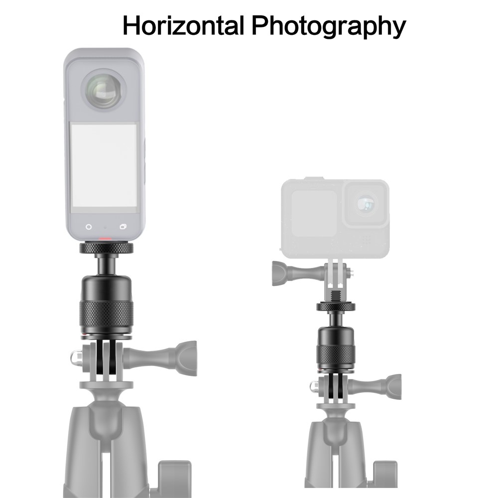 360°-ban forgatható adapter GoPro és Insta360 akciókamerákhoz