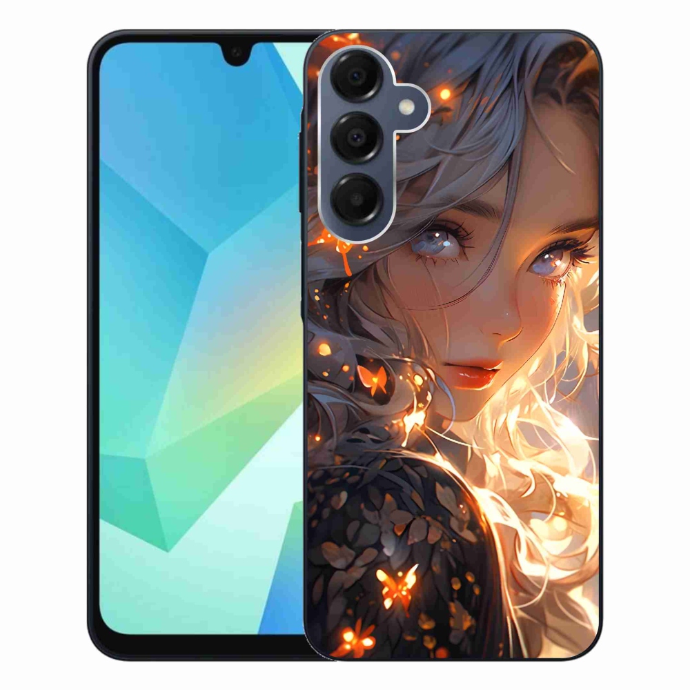 Gél borítás mmCase Samsung Galaxy A16 4G/5G - lány és pillangók