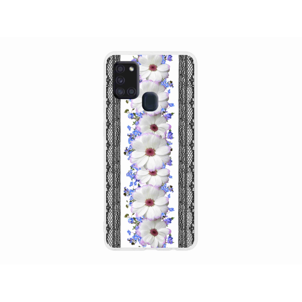 Gél borító mmCase Samsung Galaxy A21s - virágok 8