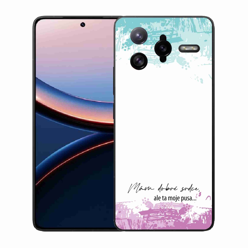 Gél borító mmCase a Xiaomi Poco F7 Ultra számára - vicces szöveg 3 fehér háttérrel