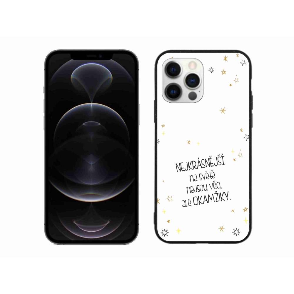 Gél borítás mmCase iPhone 12 Pro Max készülékhez - Idézet 4 fehér háttér