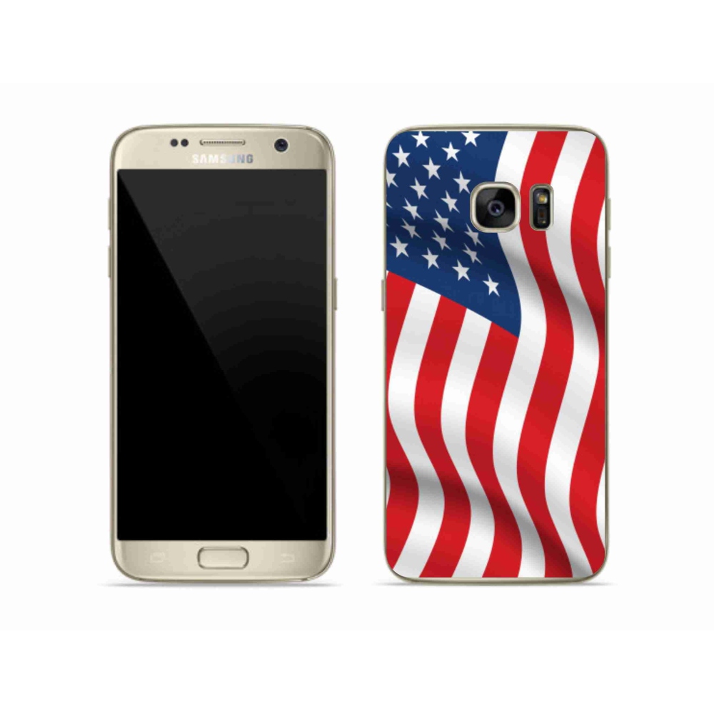 Gél borítás mmCase Samsung Galaxy S7 - USA zászlóhoz