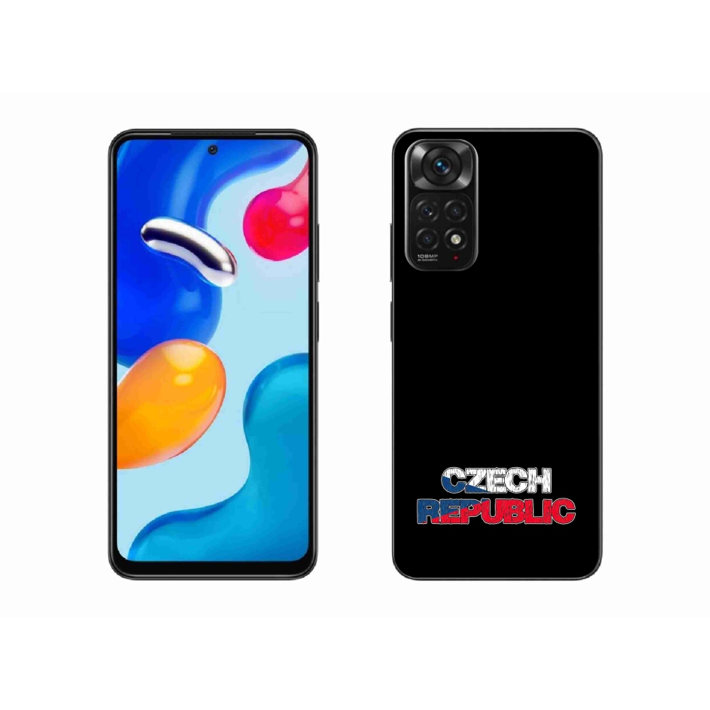 Gél borítás mmCase a Xiaomi Redmi Note 11 4G - Csehország fekete háttérrel