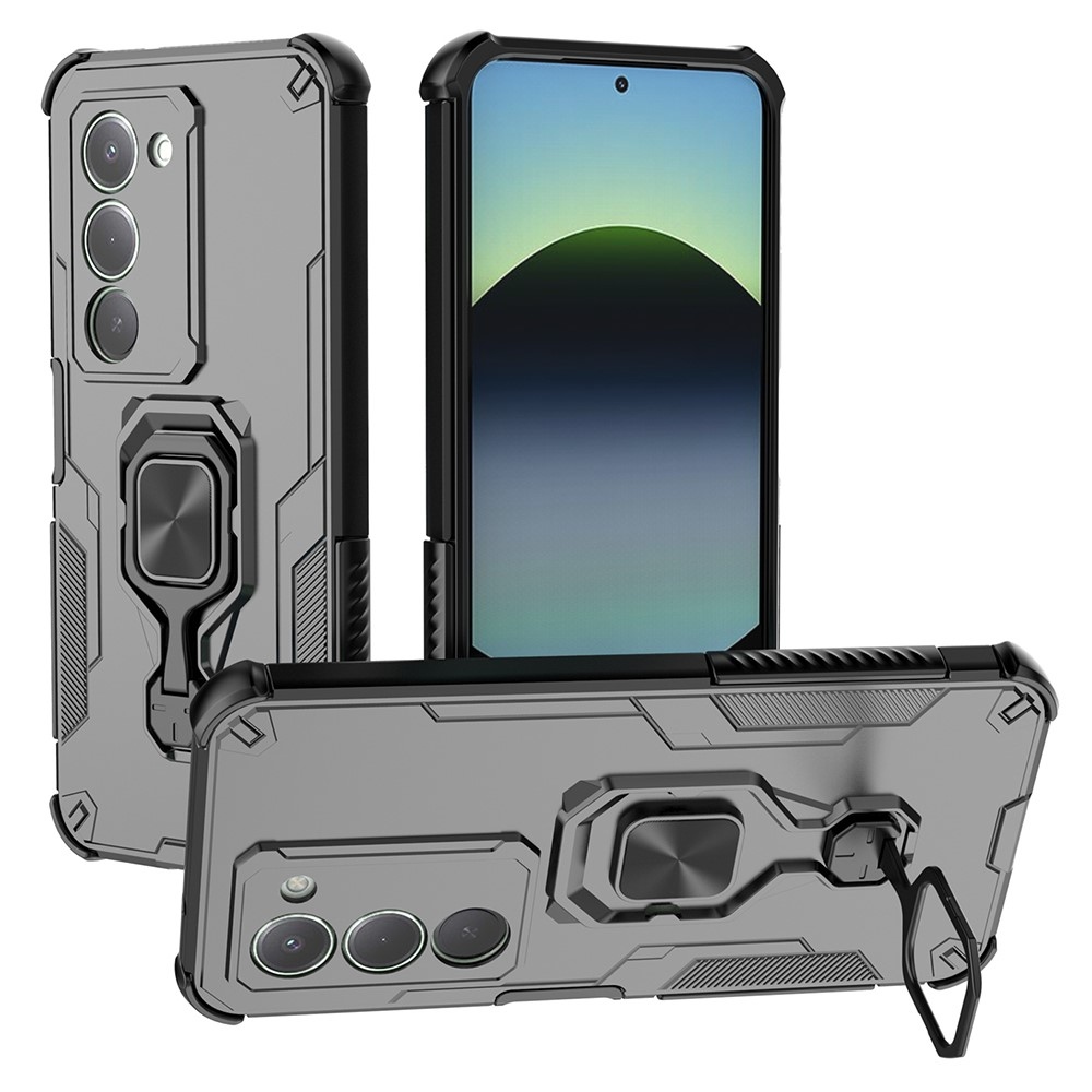 Gyűrűálló borítás a Xiaomi Redmi 15 5G (169mm) készülékhez - fekete