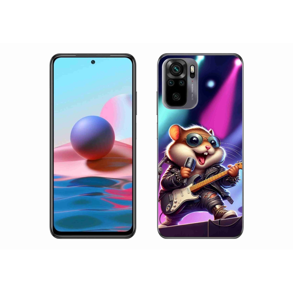 Gél borítás mmCase a Xiaomi Redmi Note 10S-hez - hörcsög hintalóval