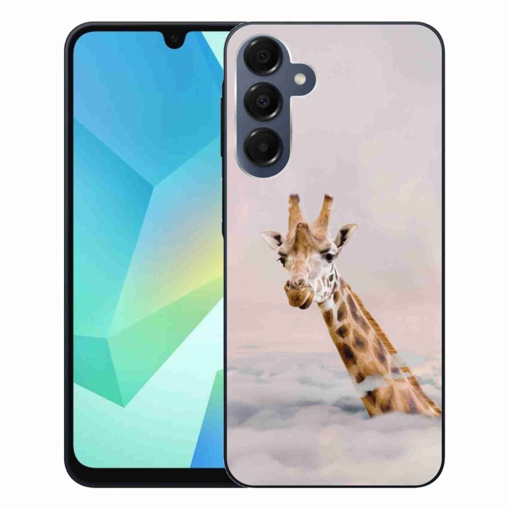Gél borítás mmCase Samsung Galaxy A16 4G/5G készülékhez - zsiráf a felhőkben