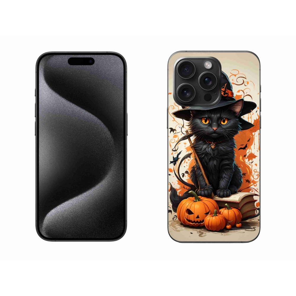 Zselés borítás mmCase iPhone 15 Pro Max készülékhez - macskavarázsló