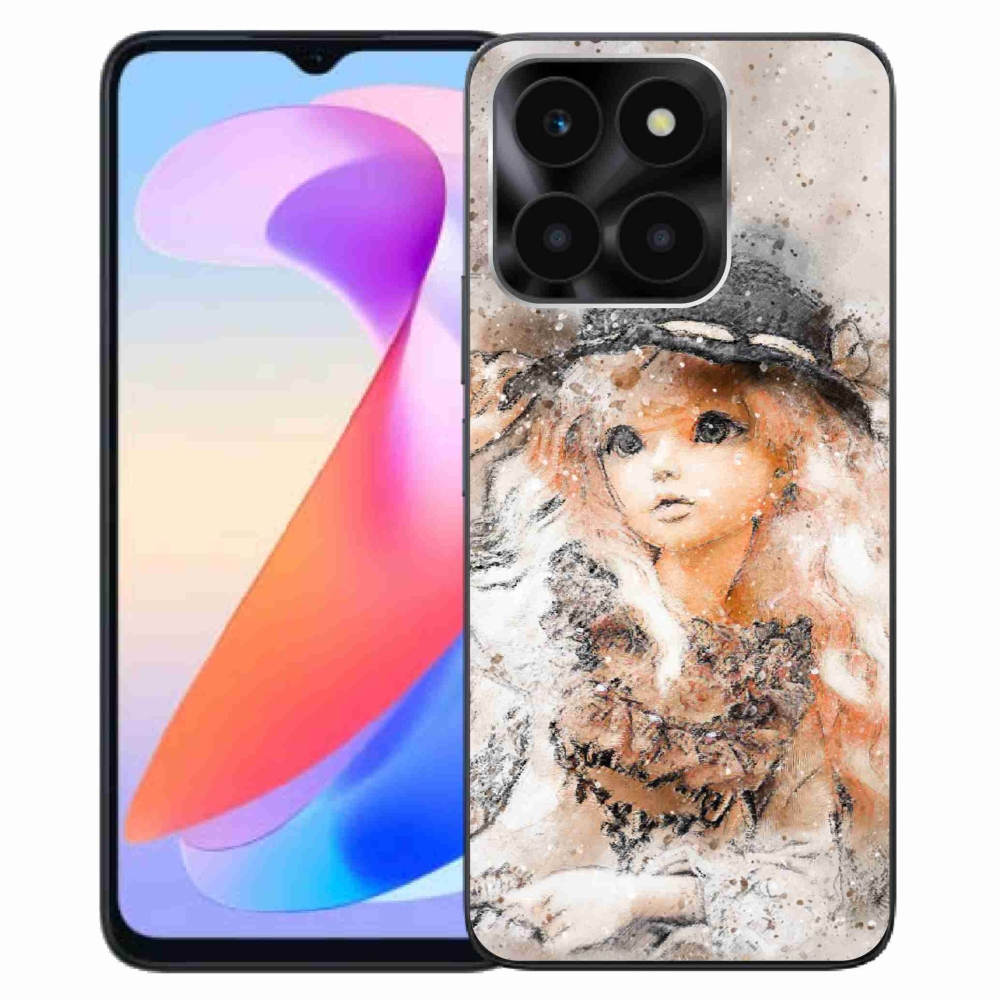 Zselés borítás mmCase a Honor X6a készülékhez - lány sapkával