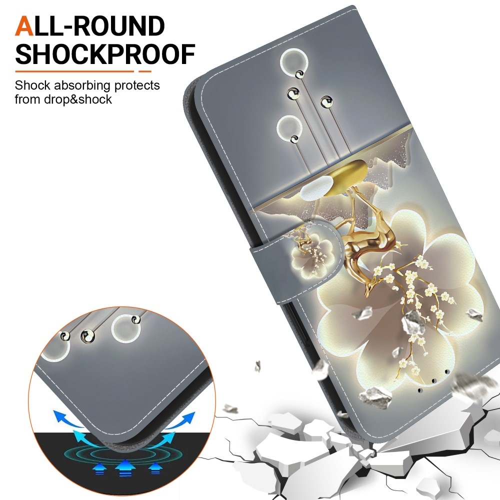 Sokoldalú könyvtáska Samsung Galaxy A36 5G/A56 5G - szarvas