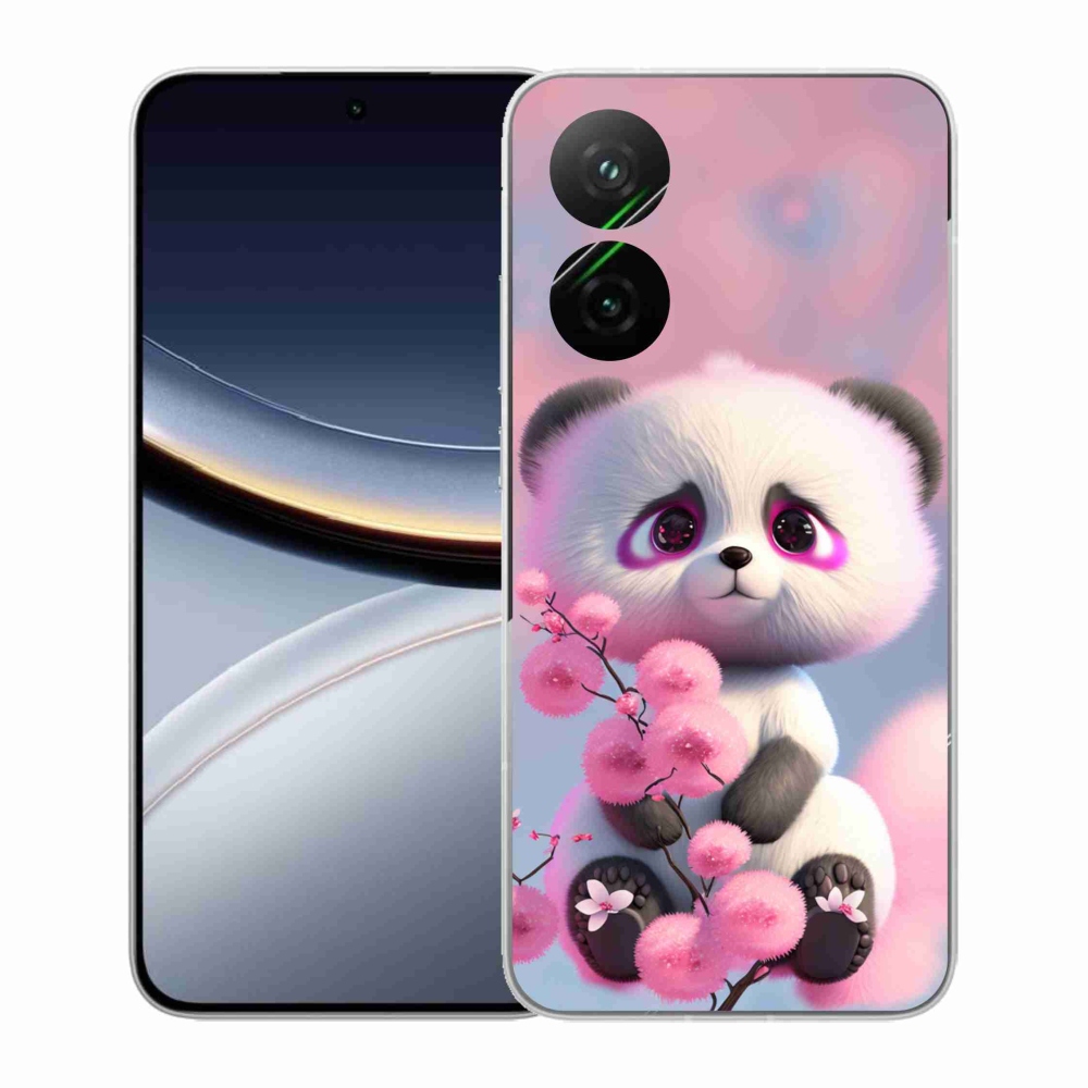 Gél borító mmCase a Xiaomi Poco F7 5G számára - aranyos panda 1