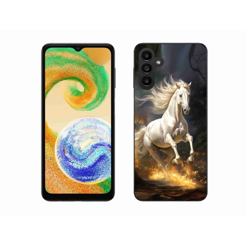 Zselés borítás mmCase Samsung Galaxy A04s (164.7x76.7x9.1mm) - fehér ló 2