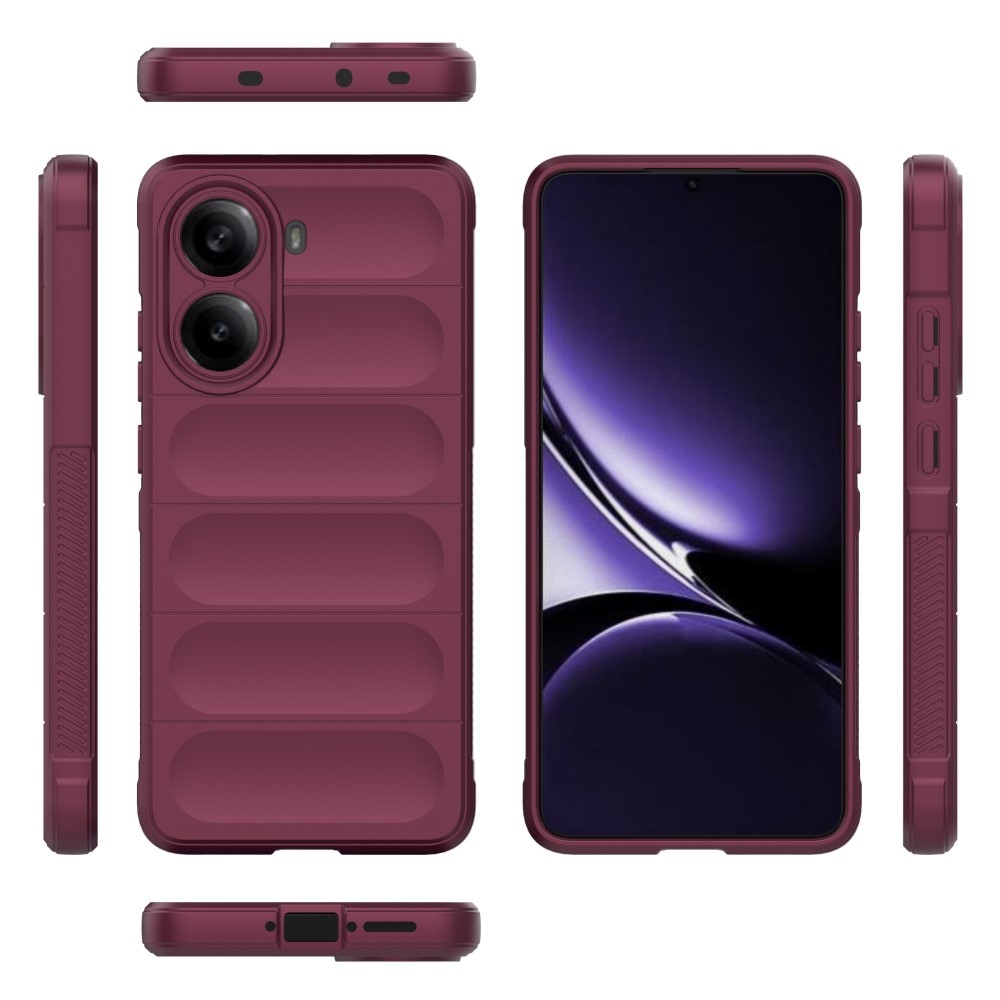 Rugg tartós zselés tok Xiaomi Poco X7 Pro 5G - bordó színben