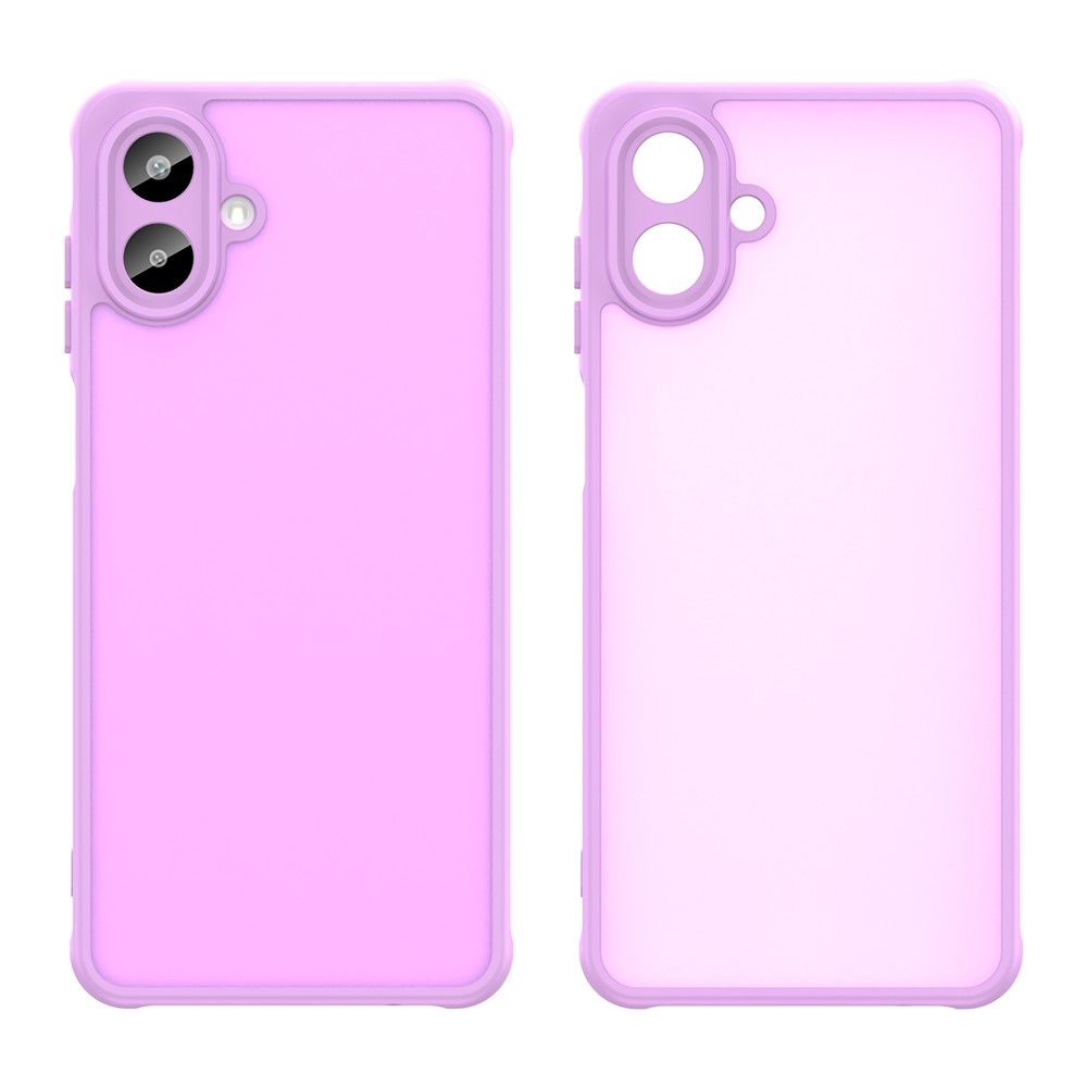 Gél tok kemény hátlappal a Samsung Galaxy A07 4G készülékre - világos lila