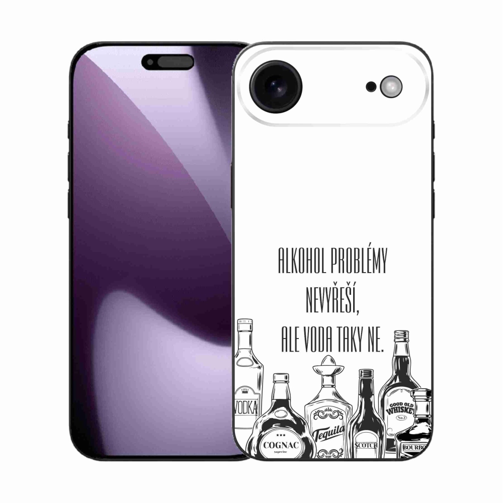 Gél borító mmCase iPhone 17 Air készülékhez - vicces szöveg fehér háttérrel