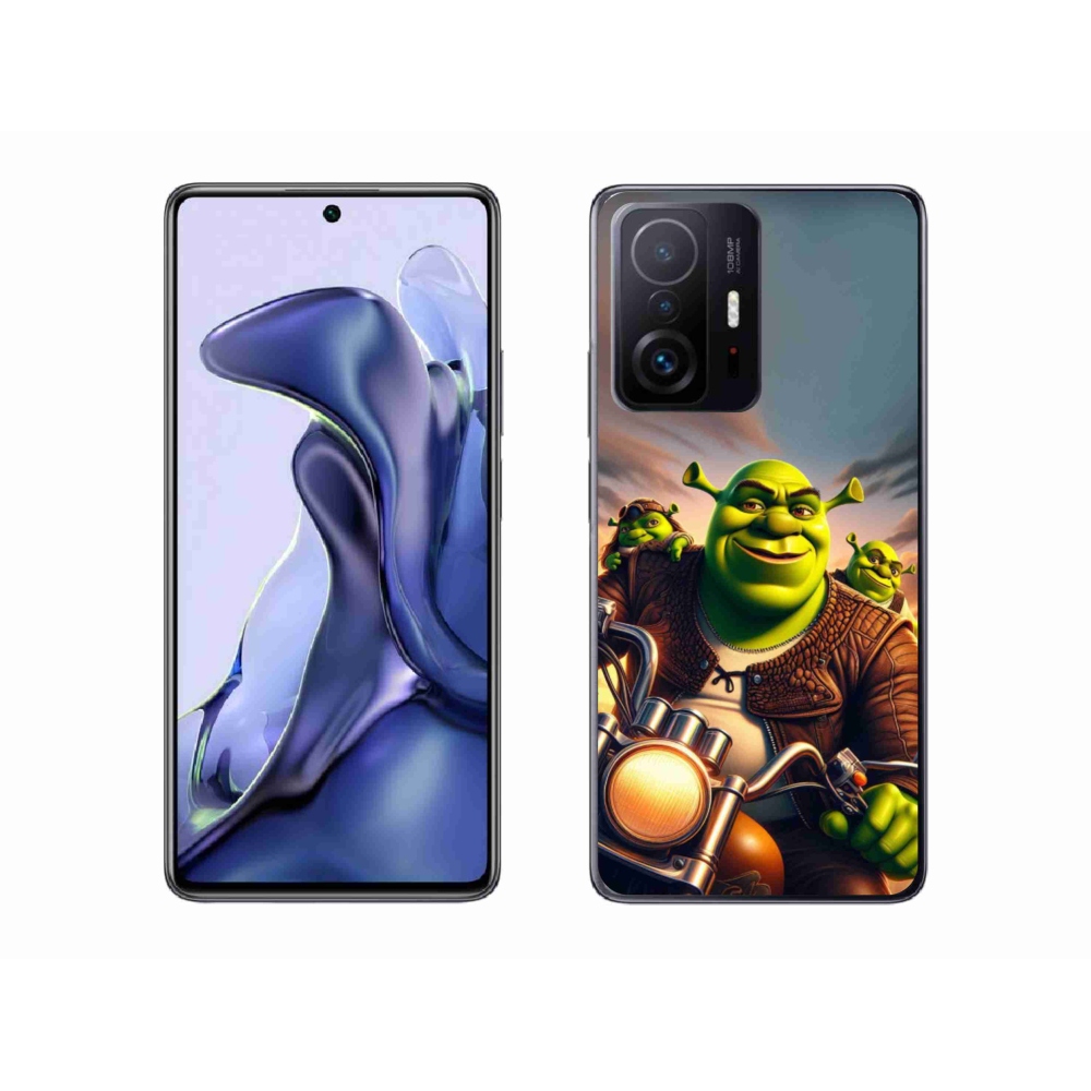 Gél borítás mmCase a Xiaomi 11T-hez - Shrek egy motorkerékpáron