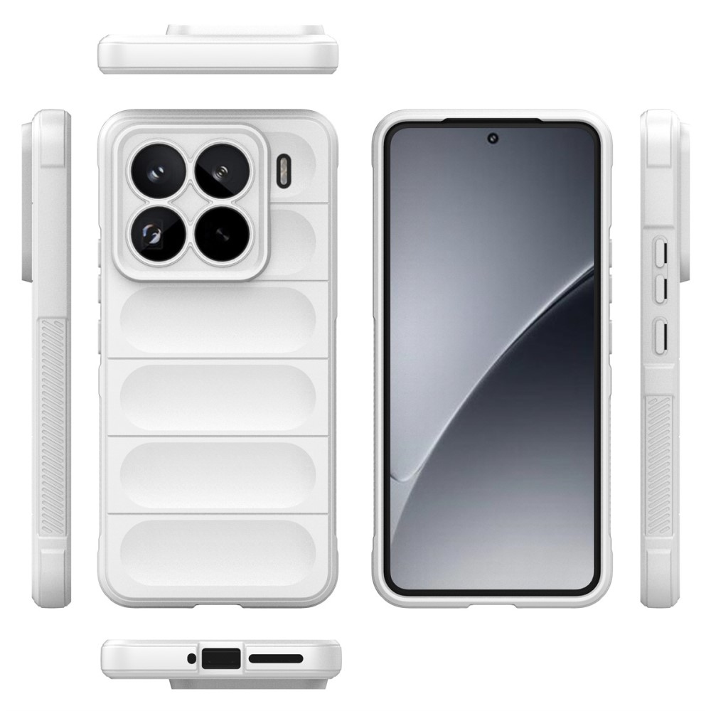 Rugg tartós zselés tok Xiaomi 15 Pro-hoz - fehér