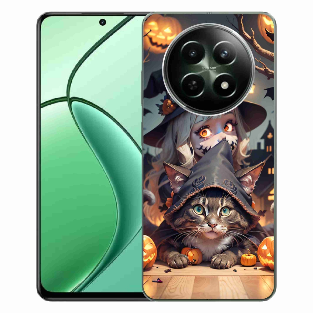 Gél borítás mmCase a Realme 12 5G/12x 5G - boszorkány macskával