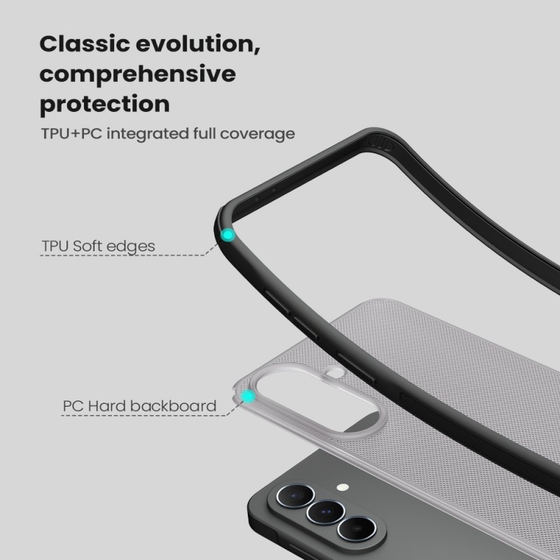 Nillkin Super Frosted PRO hátlap Samsung Galaxy A37 átlátszó fekete