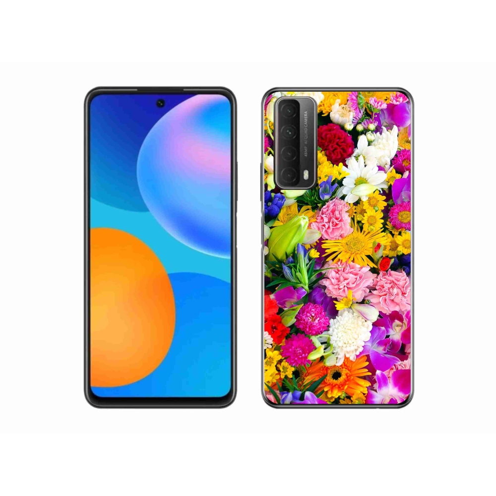 Zselés borítás mmCase a Huawei P Smart (2021) - virág 12