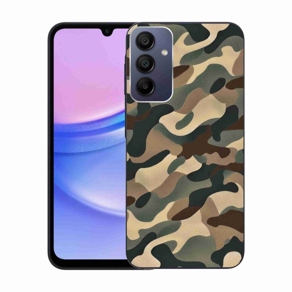Zselés borítás mmCase Samsung Galaxy A15 4G/5G - terepszínű minta 11