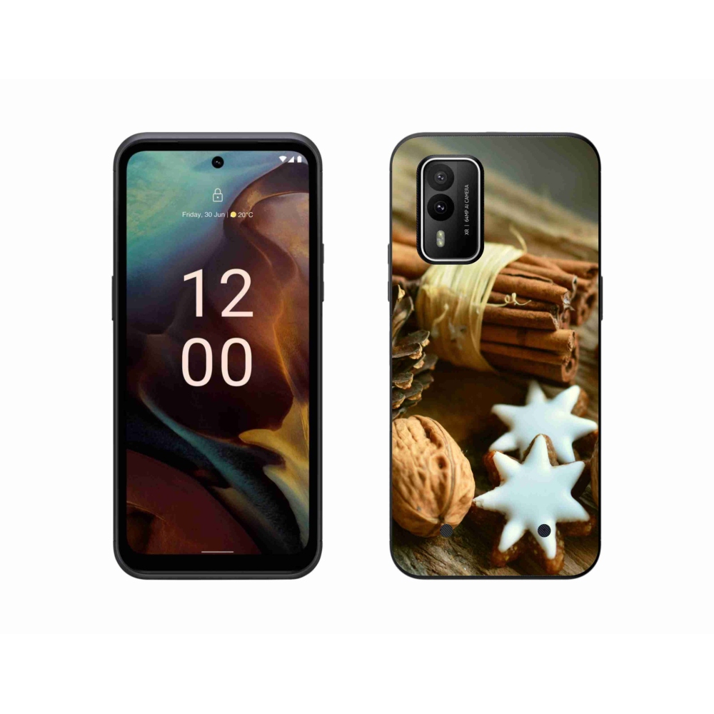 Zselés borítás mmCase a Nokia XR21 készülékhez - fahéj és mézeskalács