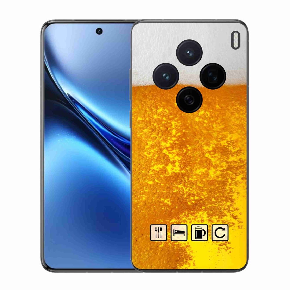 Zselés borítás mmCase a Vivo X200 5G számára - sör motívum 3