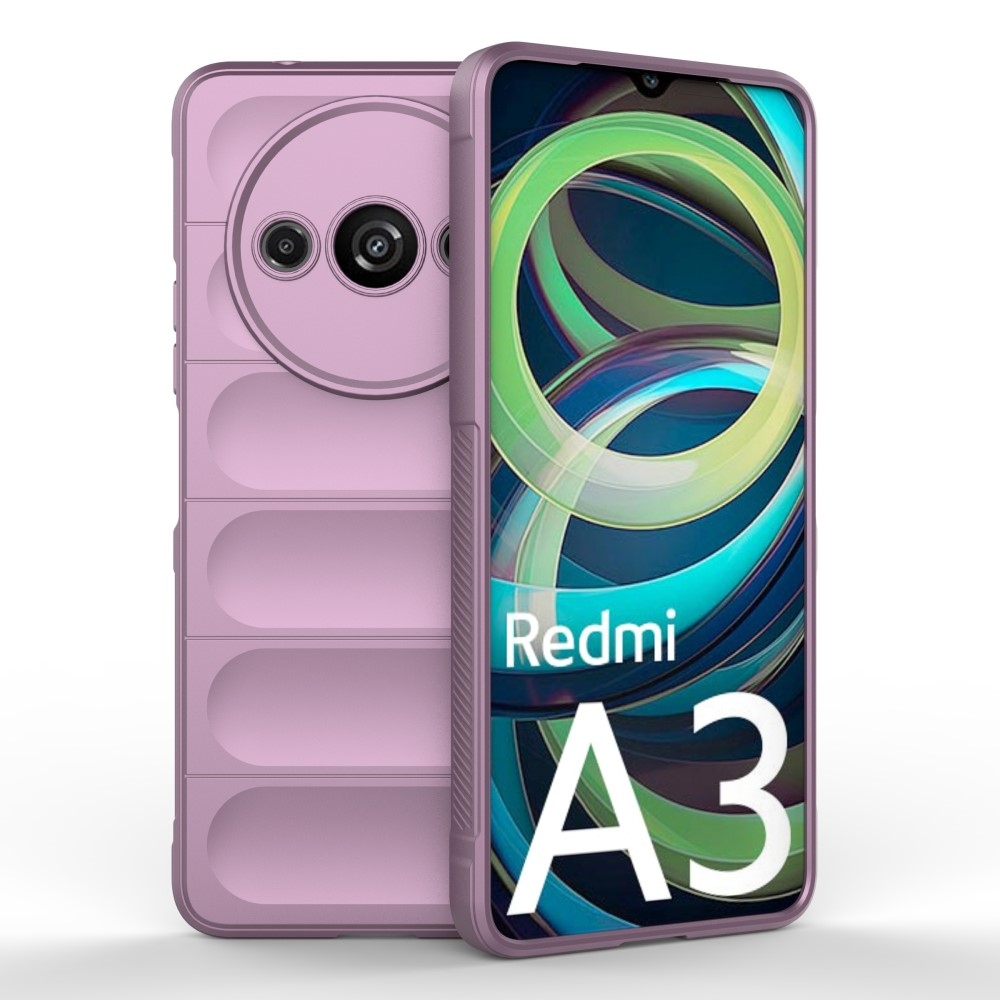 Rugg tartós zselés tok Xiaomi Redmi A3-hoz - világos lila