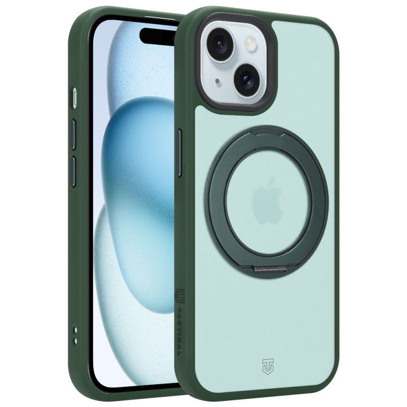 Tactical MagForce Hyperstand tok az Apple iPhone 15-hez, Forest Green színben