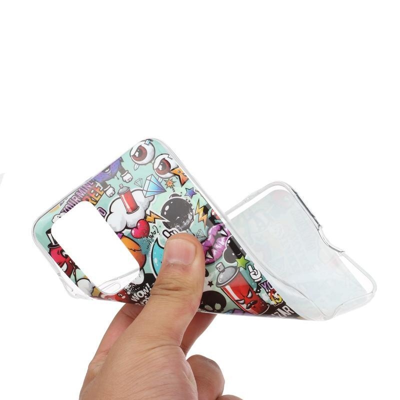 Éjjeli fényes gél tok mobil Huawei P40 Pro - rajzfilm motívum