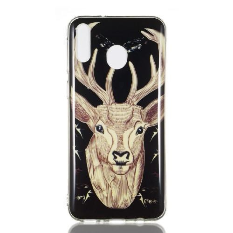 Éjjeli fényes gél tok mobil Samsung Galaxy M20 - los