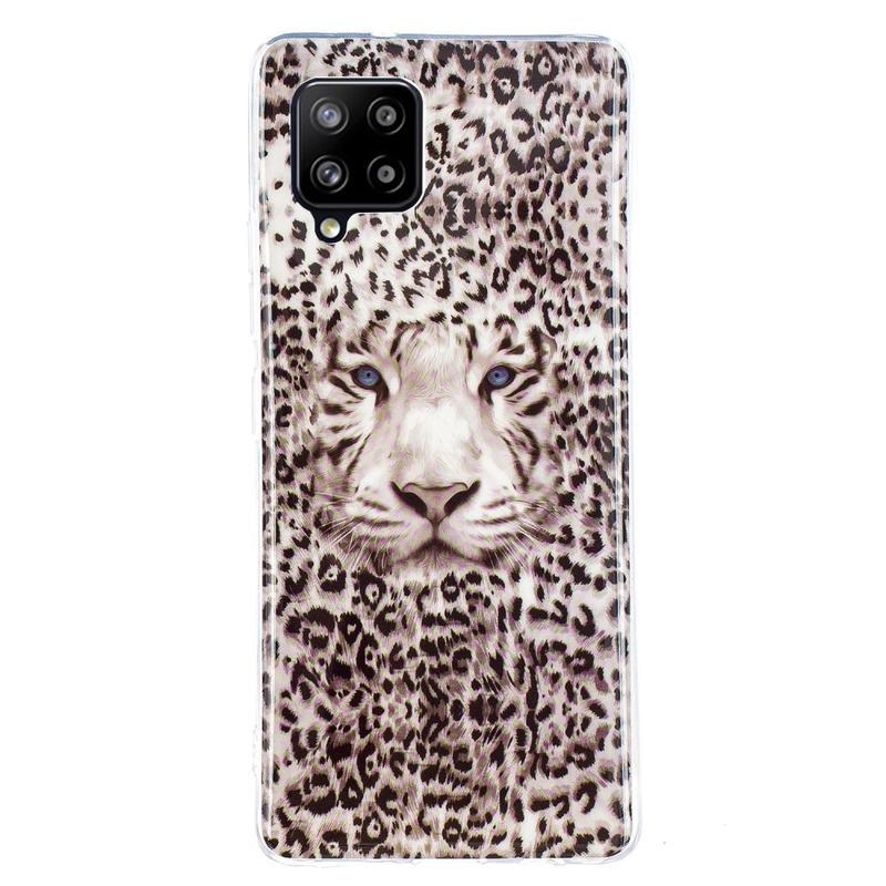 Éjjeli fényes zselés tok Samsung Galaxy A42 5G - leopárd