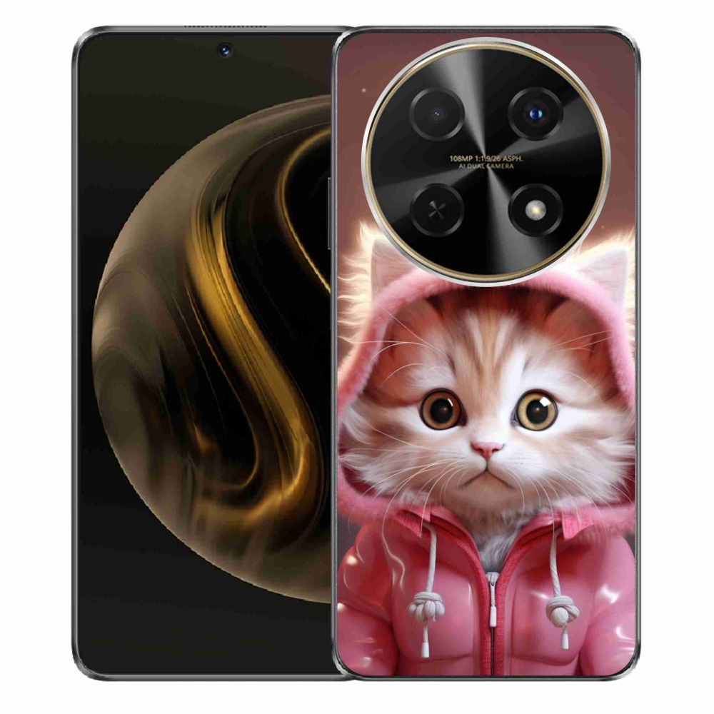 Gél borító mmCase a Huawei Nova 12i készülékhez - aranyos cica 3