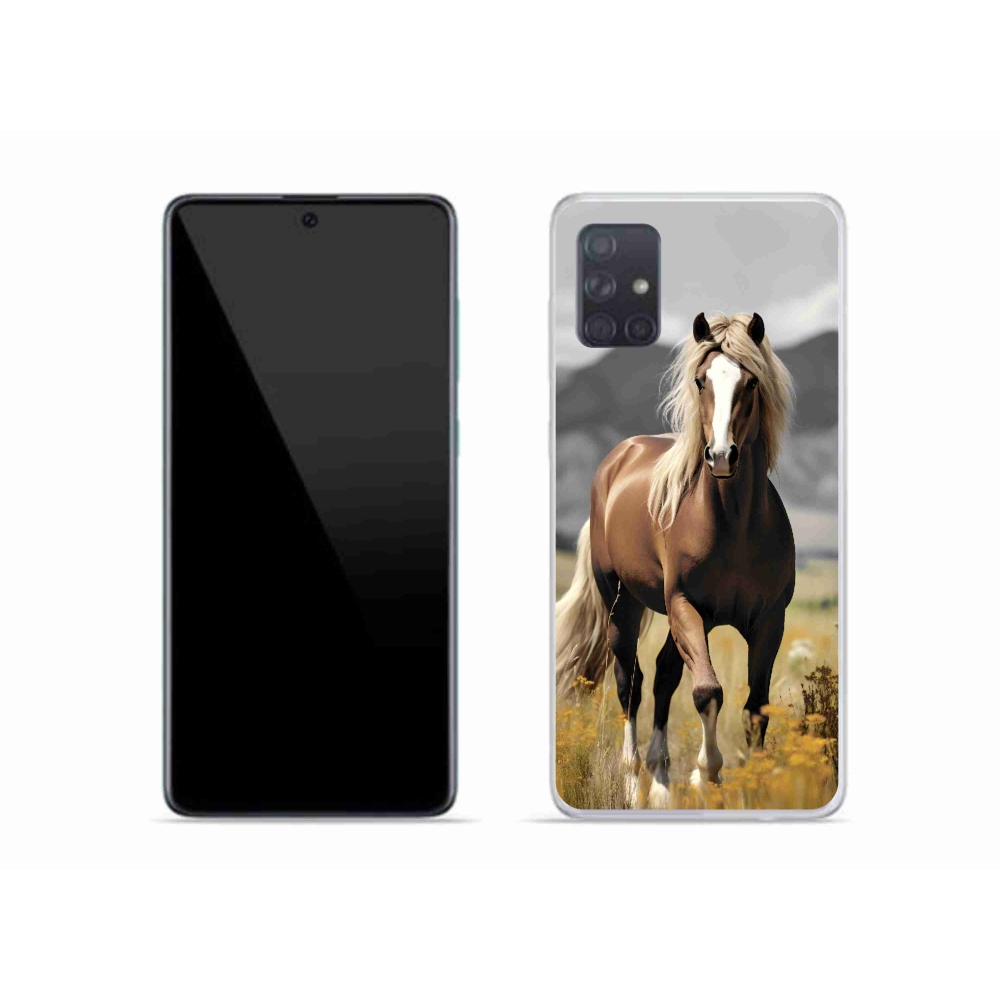 Zselés borítás mmCase Samsung Galaxy A51 - barna ló 1