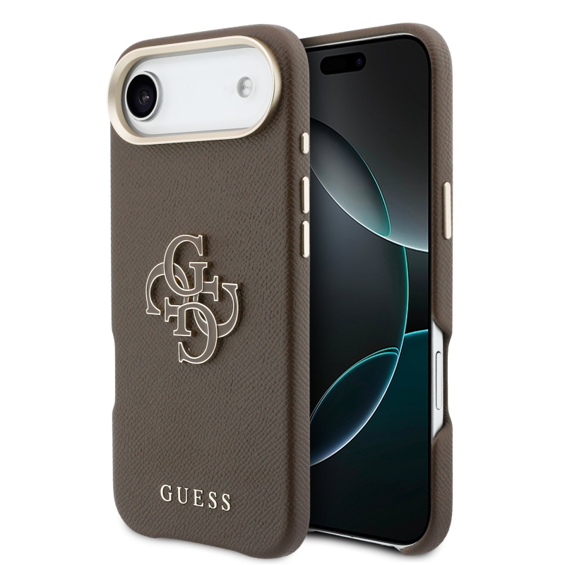 Guess PU gyanta logós hátlap iPhone Air barna színű iPhone Airhez