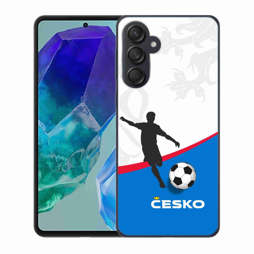Gél védőhuzat mmCase Samsung Galaxy M55 5G - foci Csehország 1