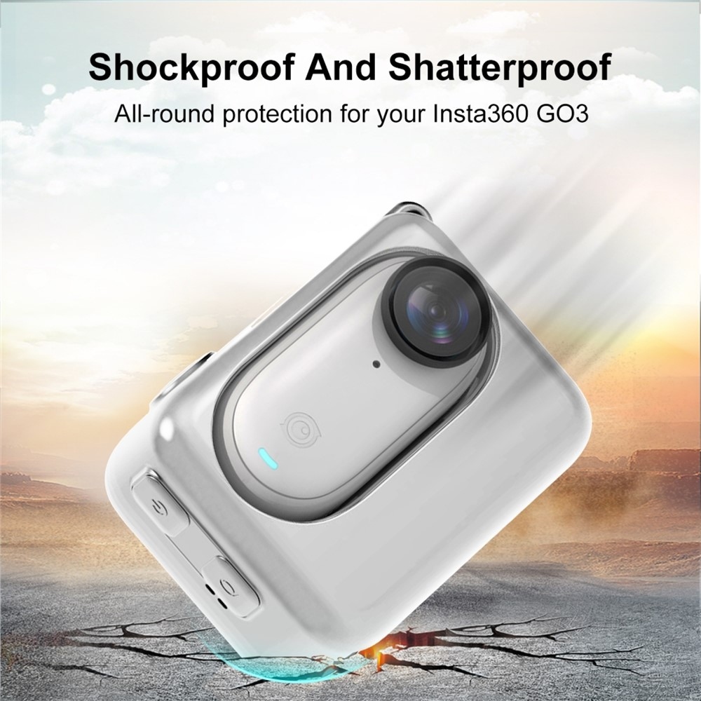 PULUZ Szilikon Védőtok Insta360 GO 3 / GO 3S Töltőtok - Fehér